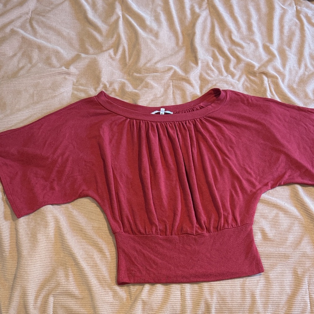 Charlotte Russe Burgundy Blouse